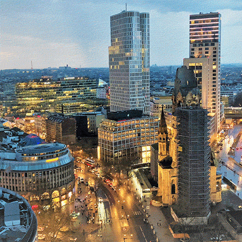 Animation verschiedener Städtefotos aus Berlin und Hamburg