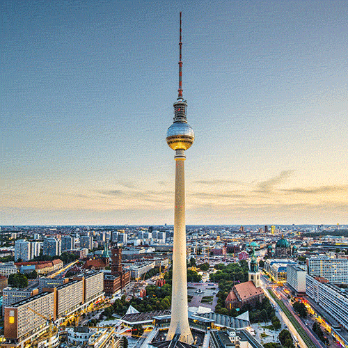Animation verschiedener Städtefotos aus Berlin und Hamburg